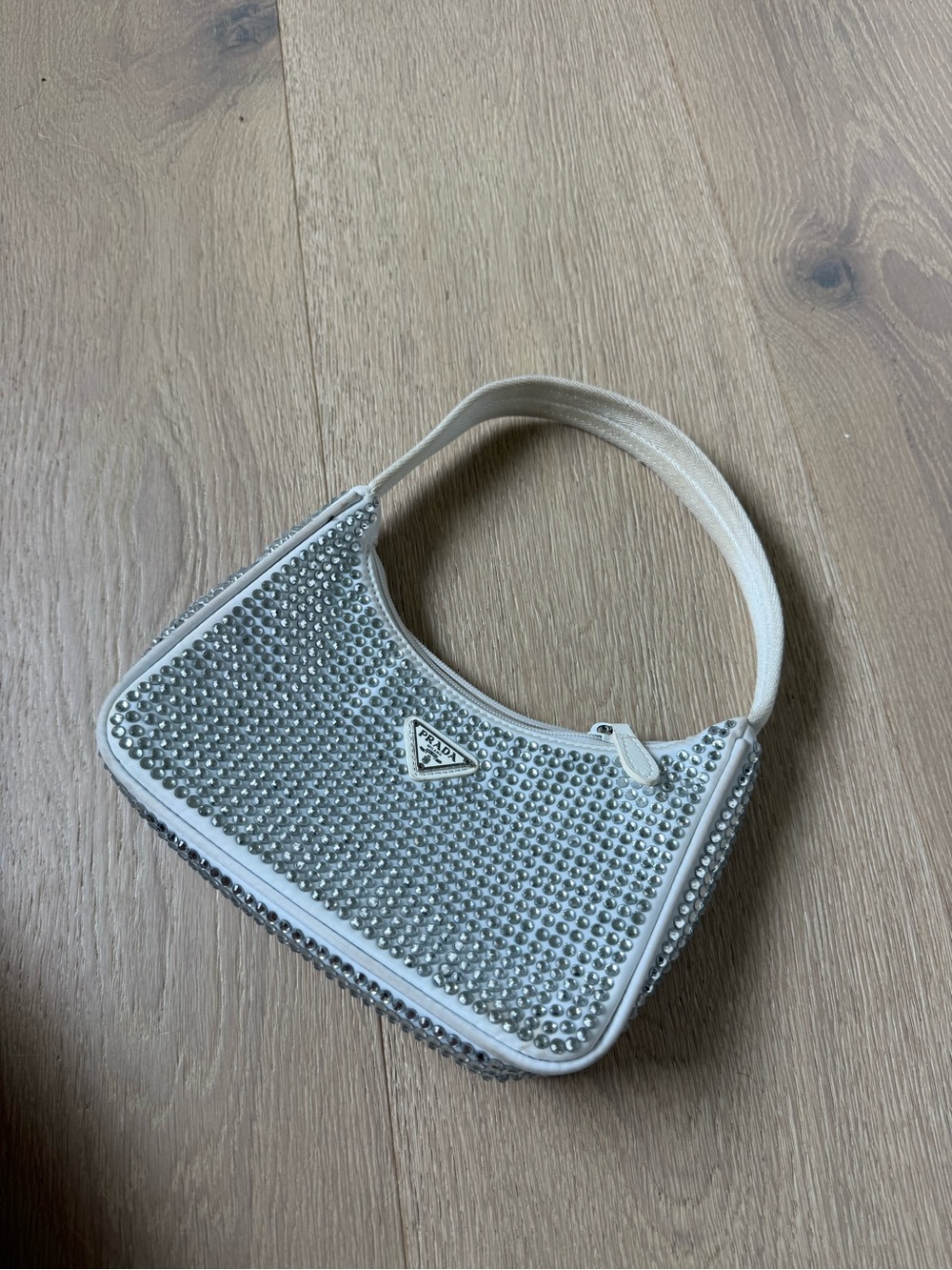 Designer Bag Silver Rhinestone
